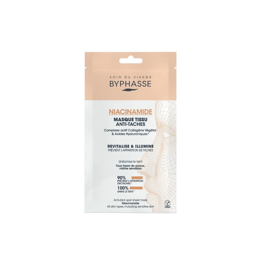 Byphasse Masque Tissu Anti-taches Niacinamide Skin Booster 18ML