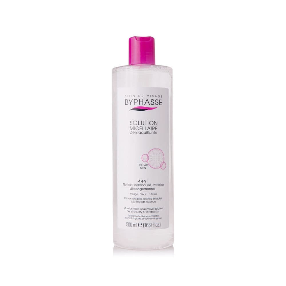 Byphasse Solution Micellaire Demaquillante 4 En 1 Clear Skin 500ML
