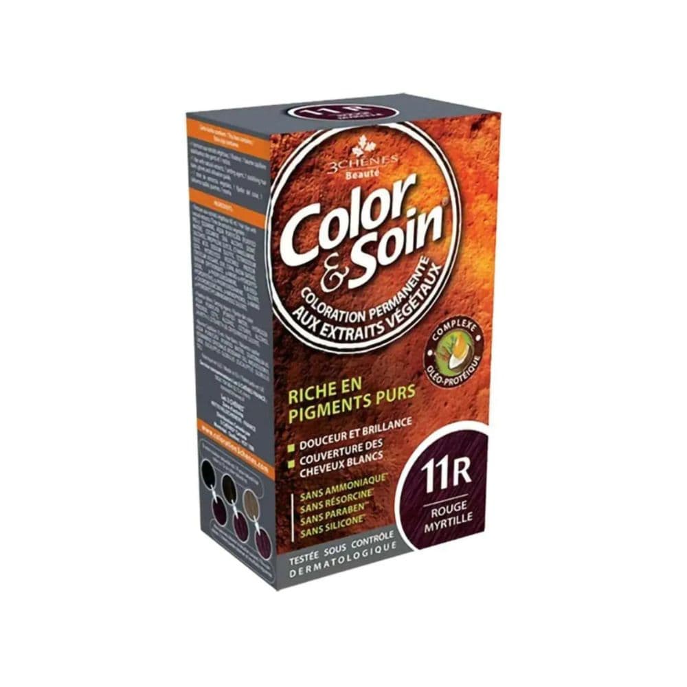 3 Chenes Color Soin Coloration Rouge Myrtille 11R