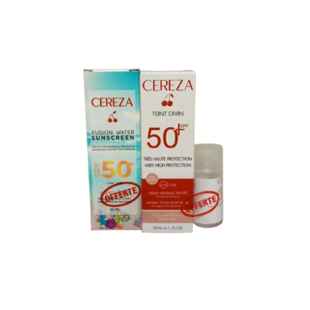 Cereza Pack (beige Porcelaine Spf50 30ML+FUSION Water Spf50 Offert)