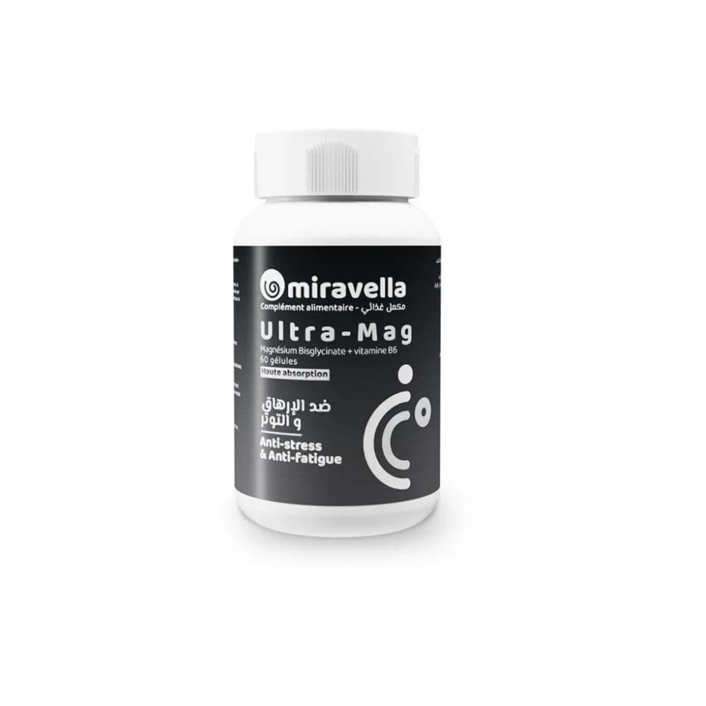 Miravella Ultra-mag Magnesium Bisglycinate + Vitamine B6 Bt/60