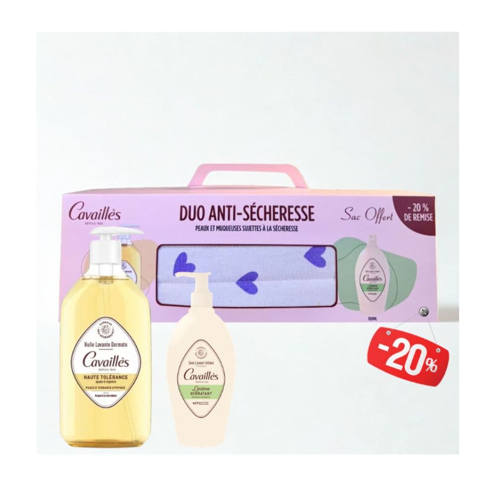Roge Cavailles Duo Anti Secheresse+sac (offert) -20%