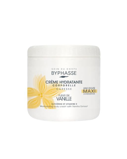 Byphasse Creme Hydratante Corporelle A L Extrait De Vanille 500ml