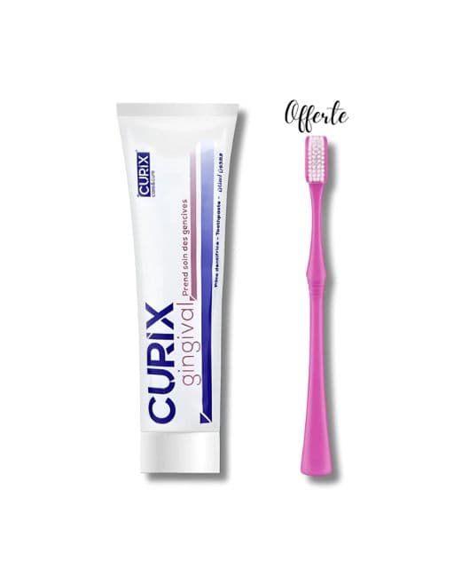 Curix Dentifrice Gingival 75ML + Brosse A Dents Offerte