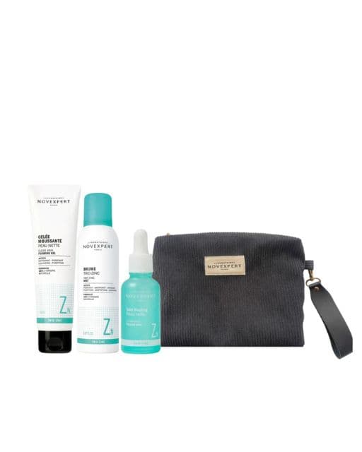 Novexpert Trousse Trio Zinc Brume+gelle Mouss+soin Peeling