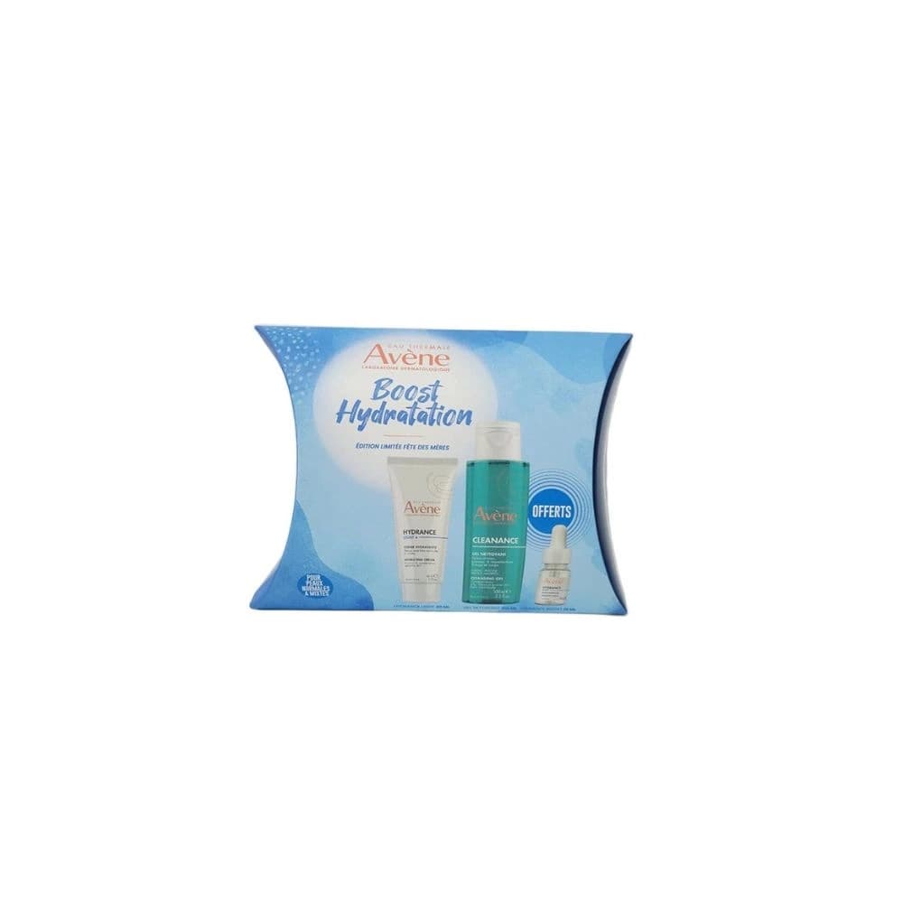 Avene Pack Hydrance Light + Cleanance GEL Nettoyant 100ml Offert + Serum Boost 10ml Offert