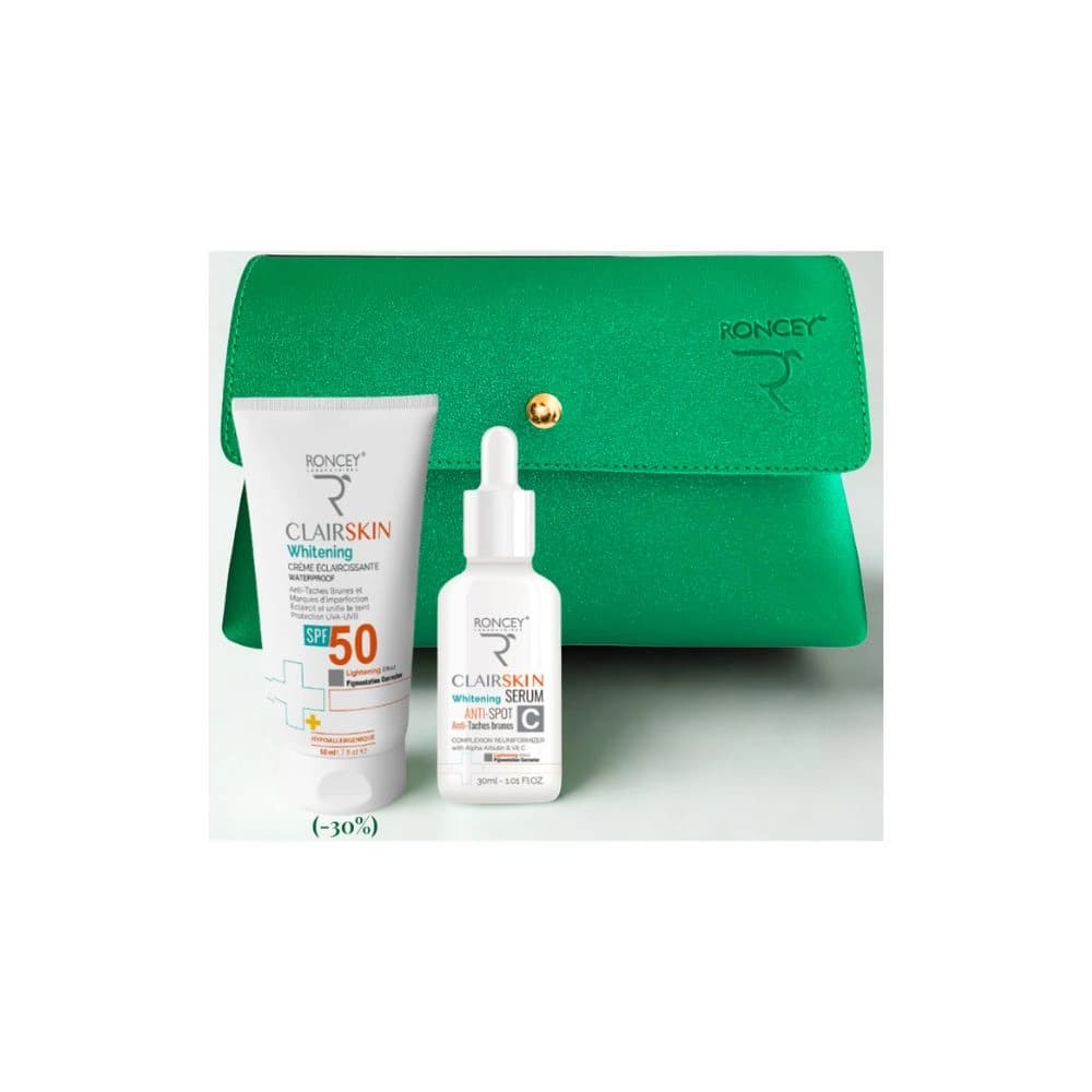 Roncey Trousse Clairskin Serum Eclaircissant Anti Taches 30ML+CLAIRSKIN Creme Visage Spf50 50ML (-30%)