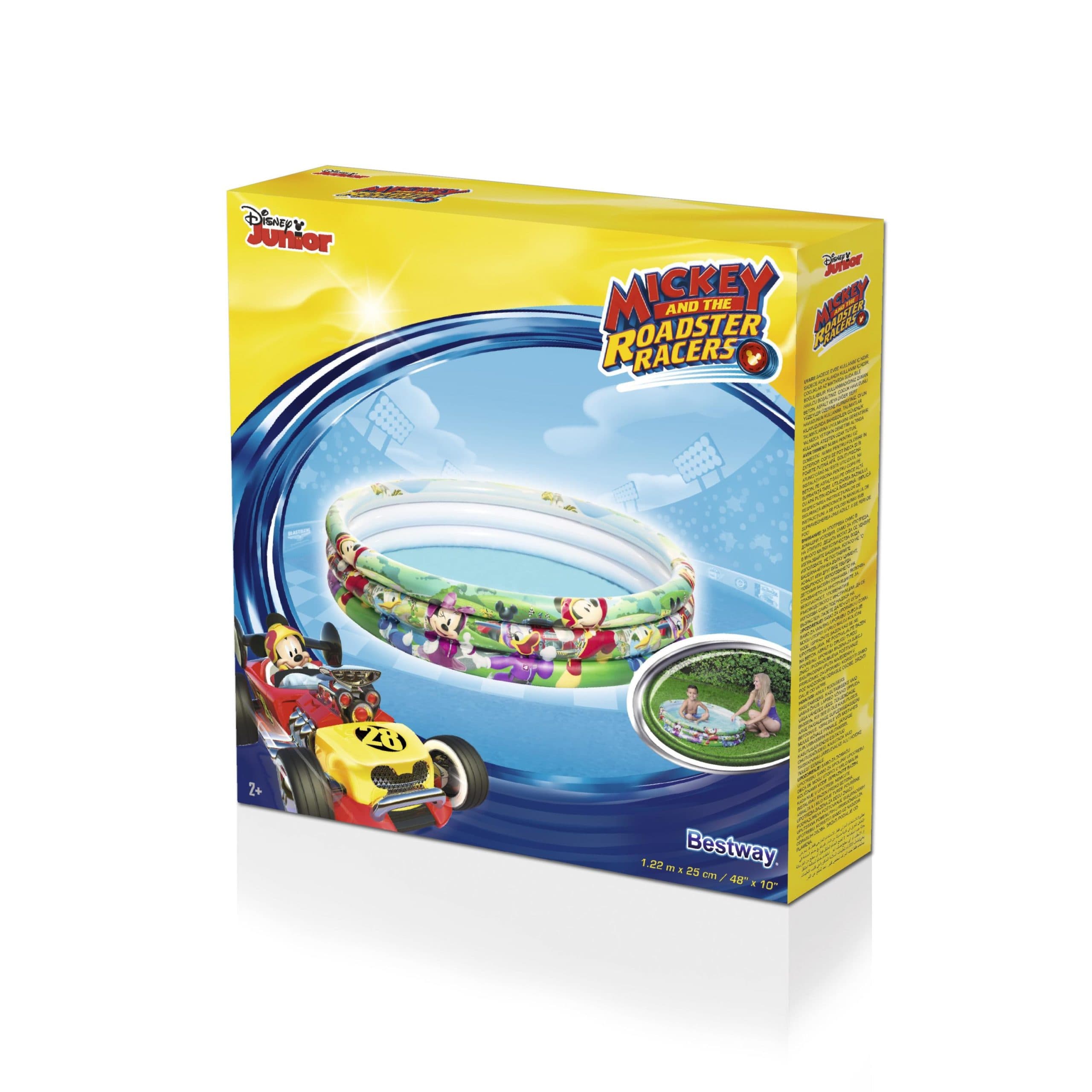 Jouet : Piscine Gonflable 3 Anneaux 122 X 25 Cm Mickey Mouse Pour Enfants 91007