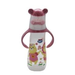 Baby Pur Biberon Girafe Standard Avec Anses Bleu/rose 250ml