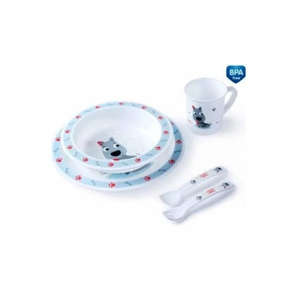 Canpol Set 5p Happy Animals Chien Bleu 4/401