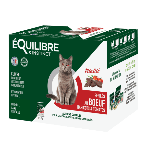 E I Effiles Vitalite Boeuf Haricots Tomates 12x85g
