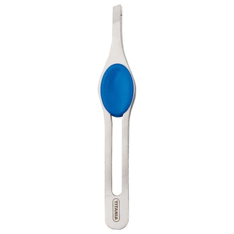 Titania Pince A Epiler Inox Poignee Bleue 1090/60 B