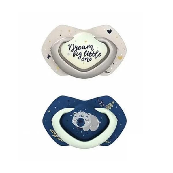 Canpol 2 Sucette Symetriques Luminescentes 18m+ Bleu Sleepy Koala