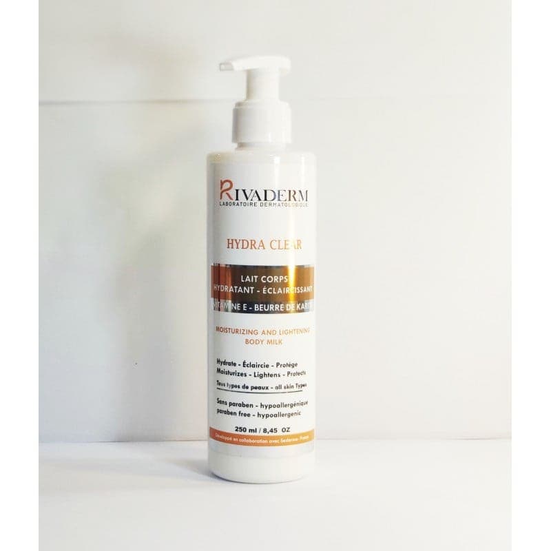 Rivaderm Hydra Clear Lait De Corps Eclaircissant 250 ML (emballages Defectueux)