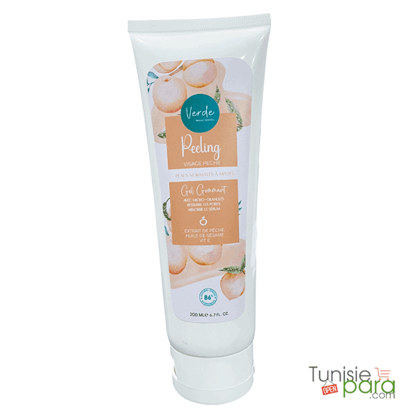 Verde Peeling Visage Peche Peaux Normales A Mixtes 200ml (date Proche 06/07/2026)