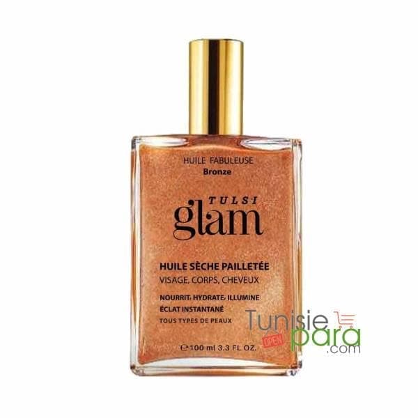 Tulsi Huile Seche Pailletee Bronze 100ml