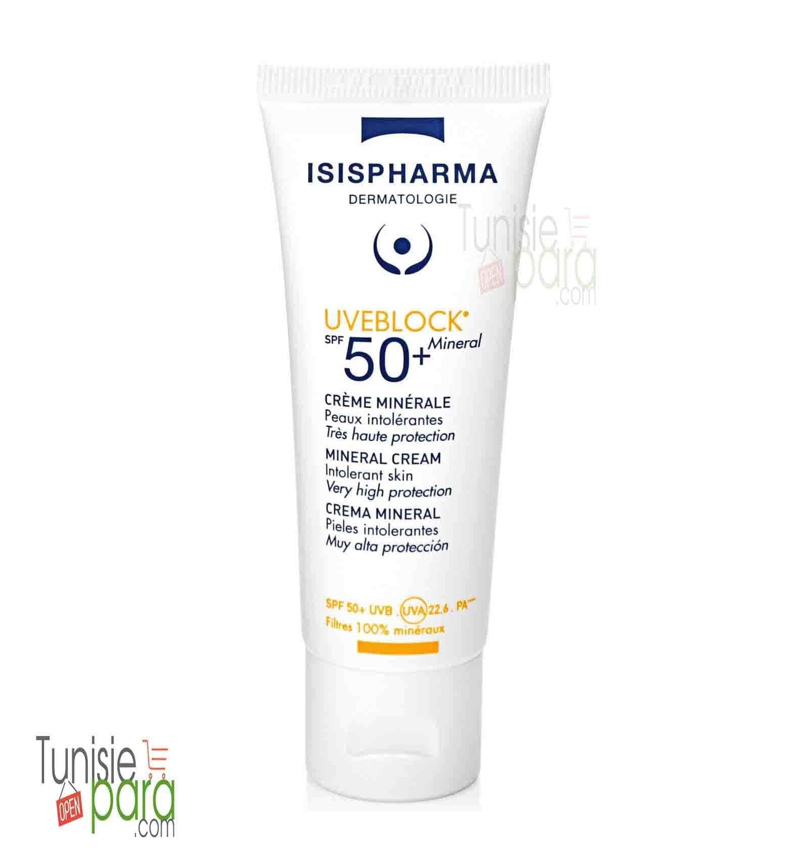Isispharma Uveblock Creme Mineral Invisible Spf50+ 40ML (date Exp 11/2026)