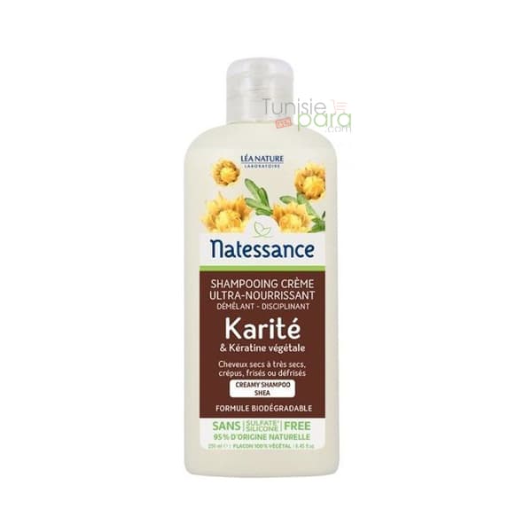 Natessance Shampoing Creme Karite 250 ML