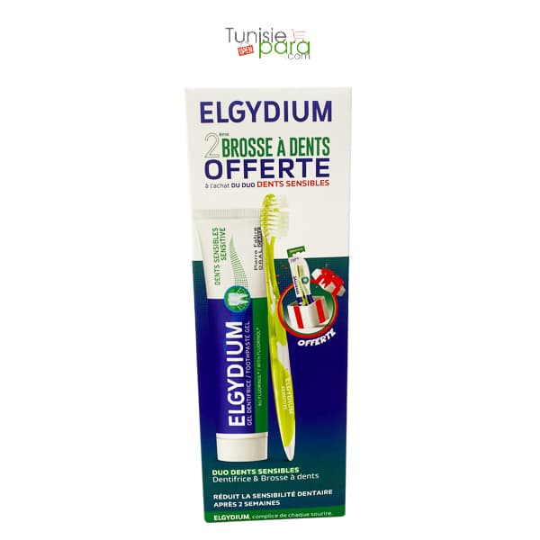 Elgydium Dentifrice Dents Sensibles + Brosse A Dents Souple (2eme Offerte)