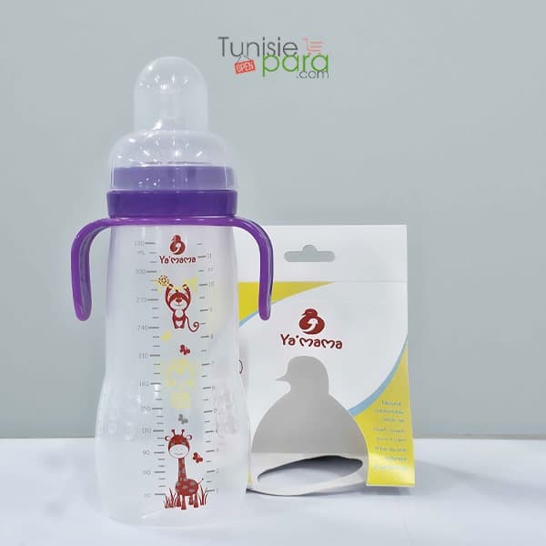 Ya Mama Biberon Col Large Violet Sans Bras 150ml