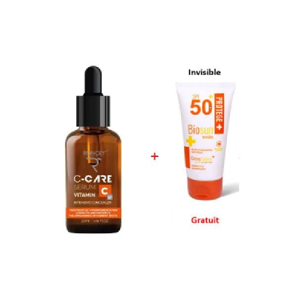 Roncey Duo Serum Vitamine C 20% + Biosun Creme Solaire Invisible Offerte