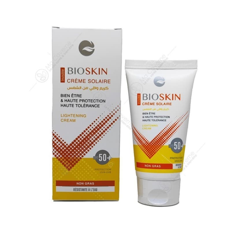 Bioskin Creme Solaire Eclaircissante Spf50+ Invisible 50ml (date Proche 06/2026)