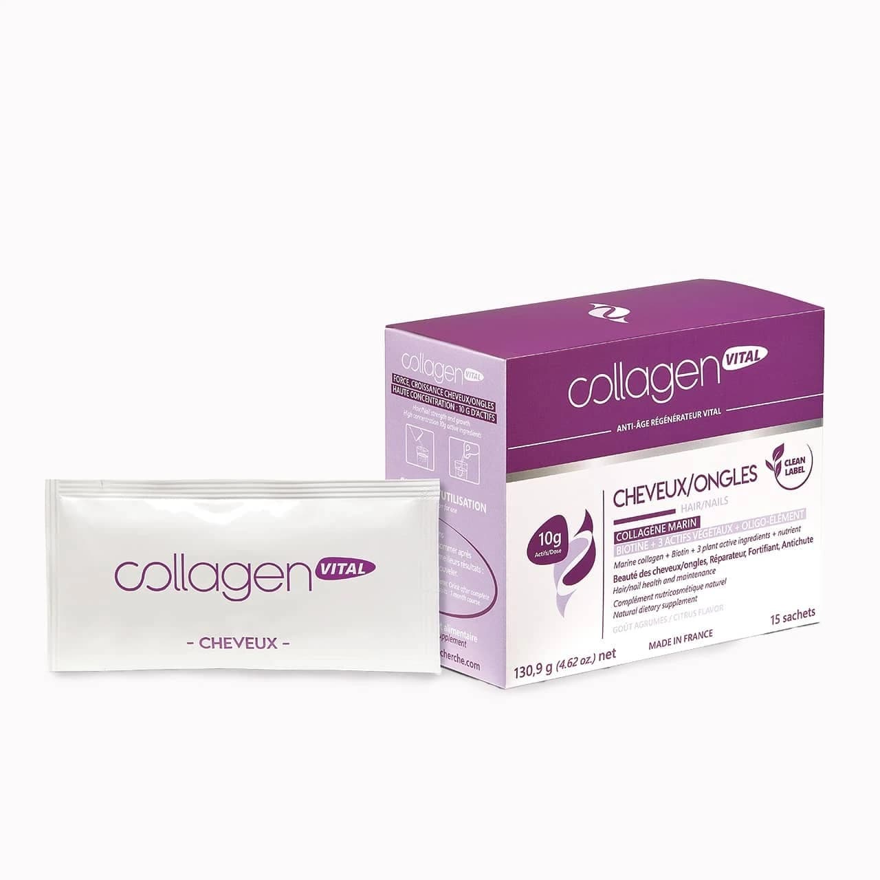 Collagen Vital Hair Et Nails 15 Sachets (date Exp 07/2026)