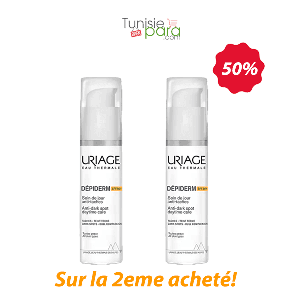 Uriage Pack Depiderm SPF 50 Soin De Jour Anti-taches 30ml -50% Sur La 2eme (date 11/2026)