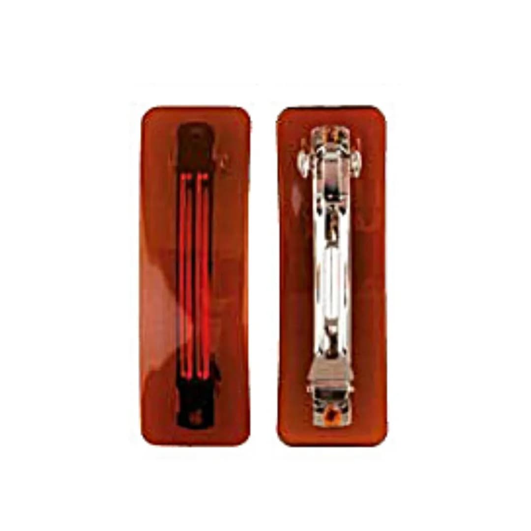 Titania 2 Barrettes Marrons 8.5 2.5cm 7860B