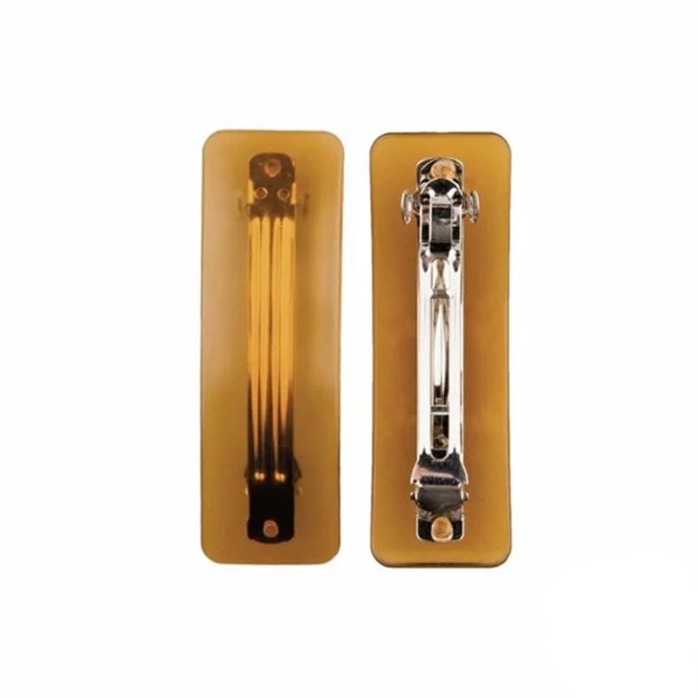 Titania 2 Barrettes Marrons Claires 8.5 2.5cm 7861B