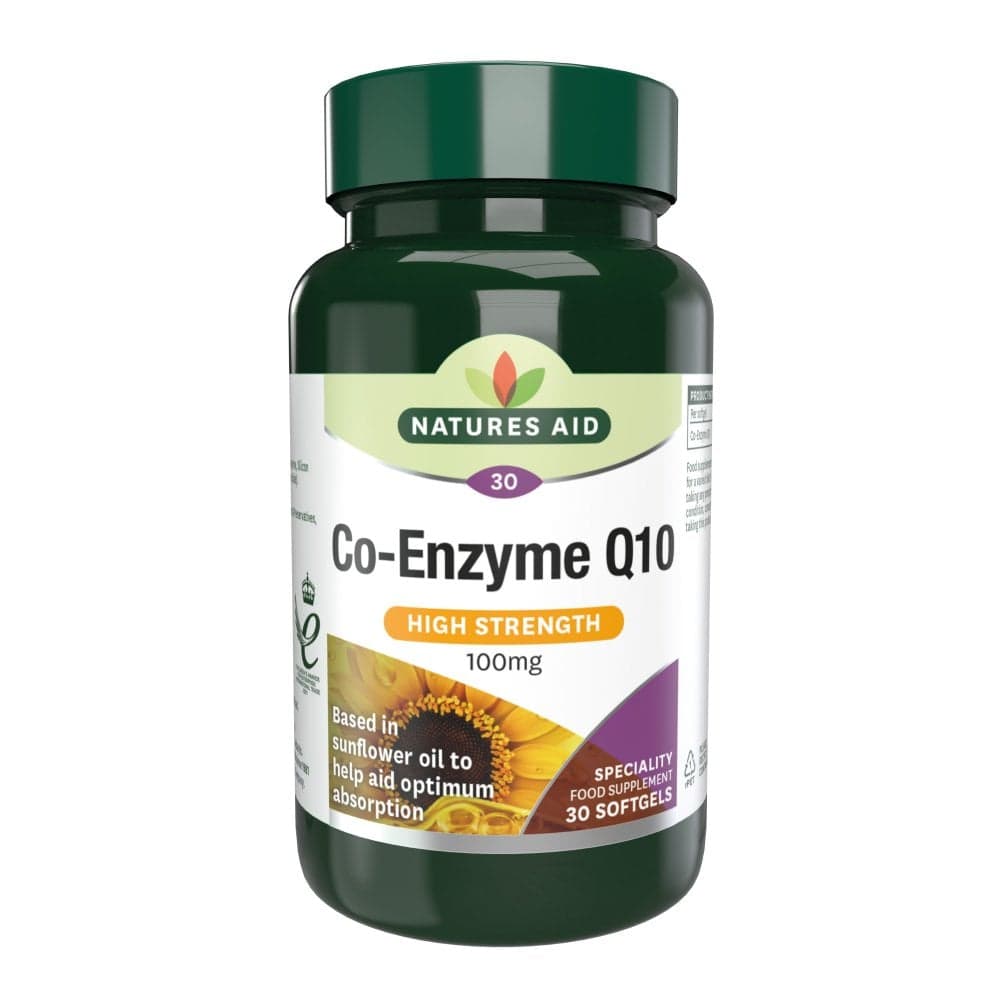 Natures Aid Co-enzyme Q10 100mg 30 Gelule