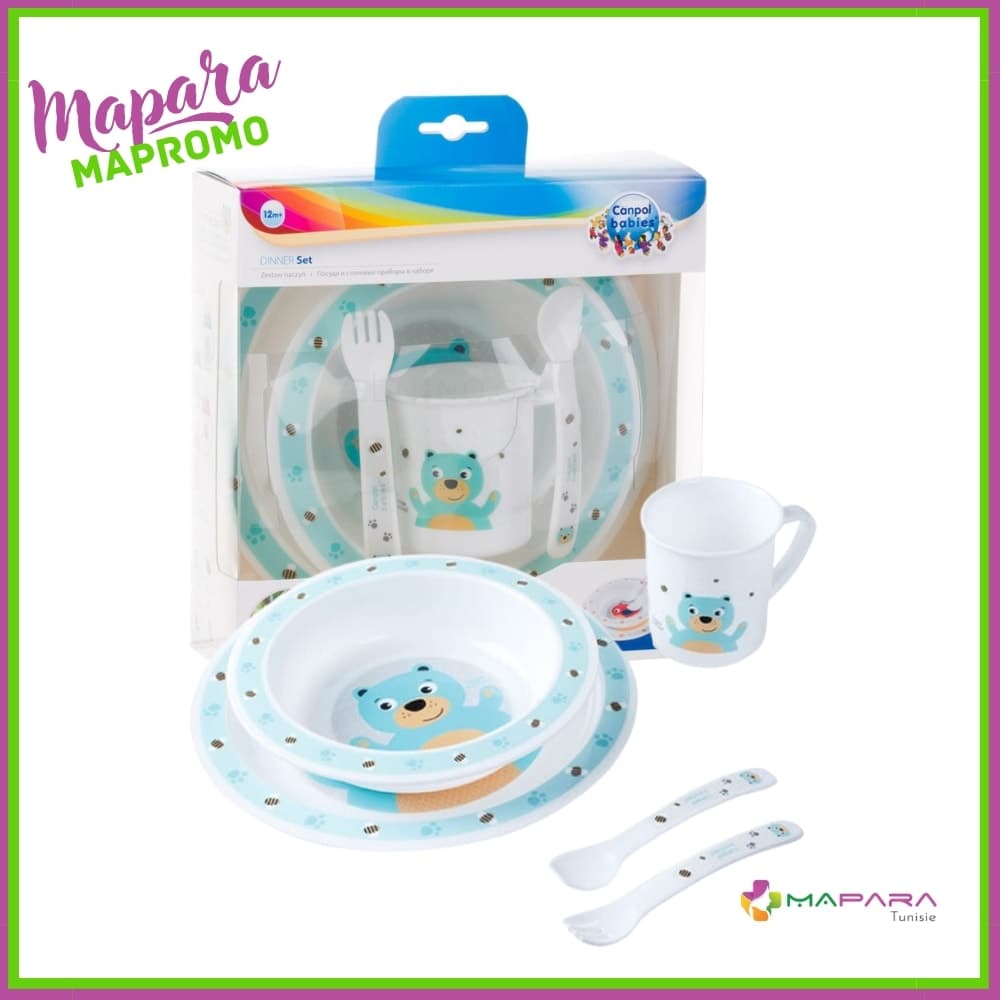 Canpol Vaisselle En Plastique Cute Animals Ours 4/401