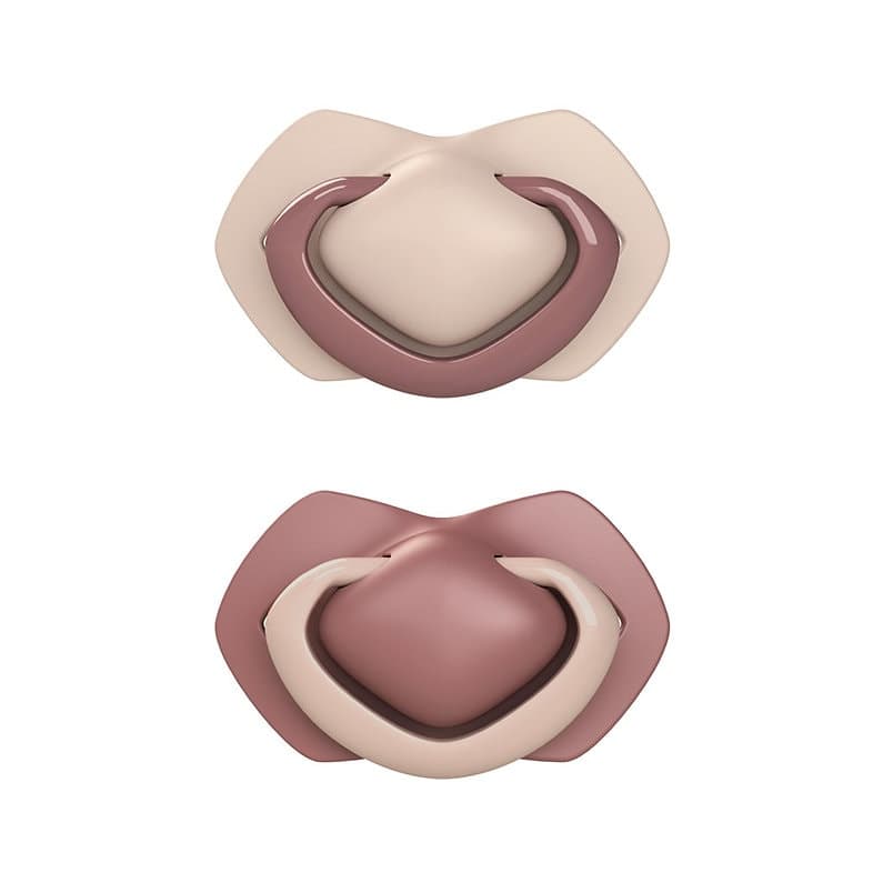 Canpol 2 Sucettes Toucher Leger 6-18M Symetrique Pure Color Rose 22/656