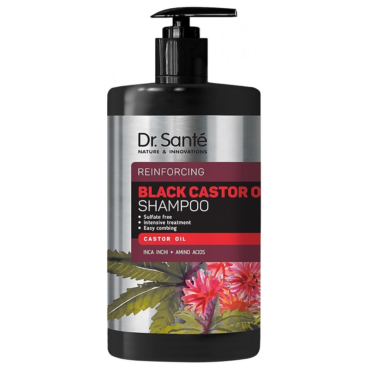 Dr Sante Black Castor Oil Shampooing A L'huile De Ricin Noir 1L