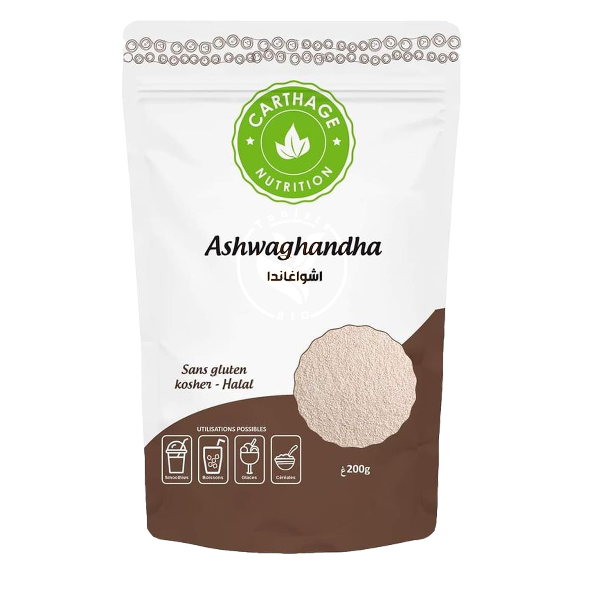 Poudre D’ashwagandha 200G