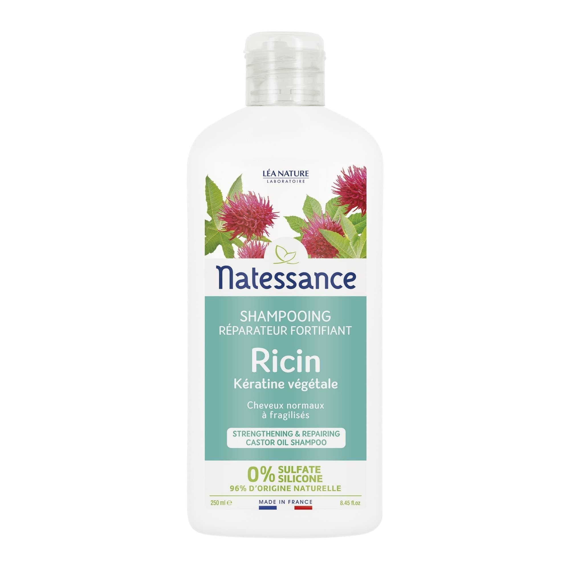 Natessance Shampoing Reparateur Fortifiant Ricin 250 ML