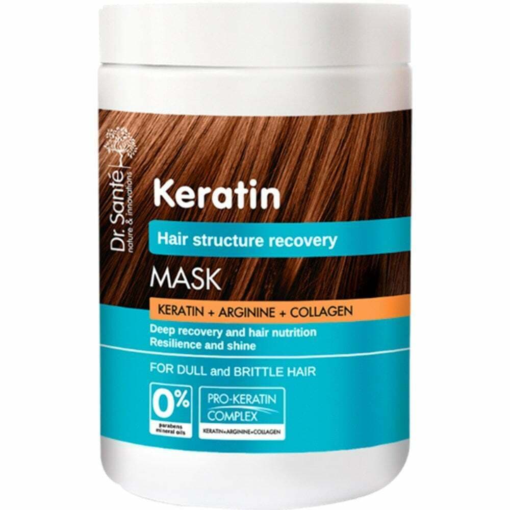 Dr Sante Masque A La Keratine A L'arginine Et Au Collagene Cheveux Abimes 1L