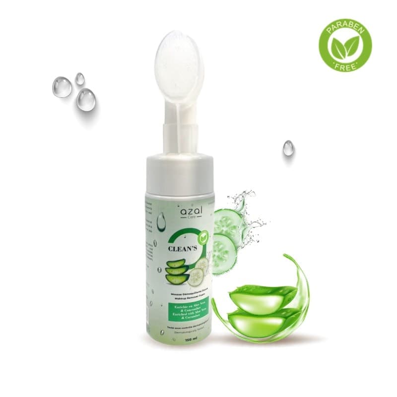 Azal Clean's Mousse Demaquillante Au Aleo Vera Et Concombre 150 ML