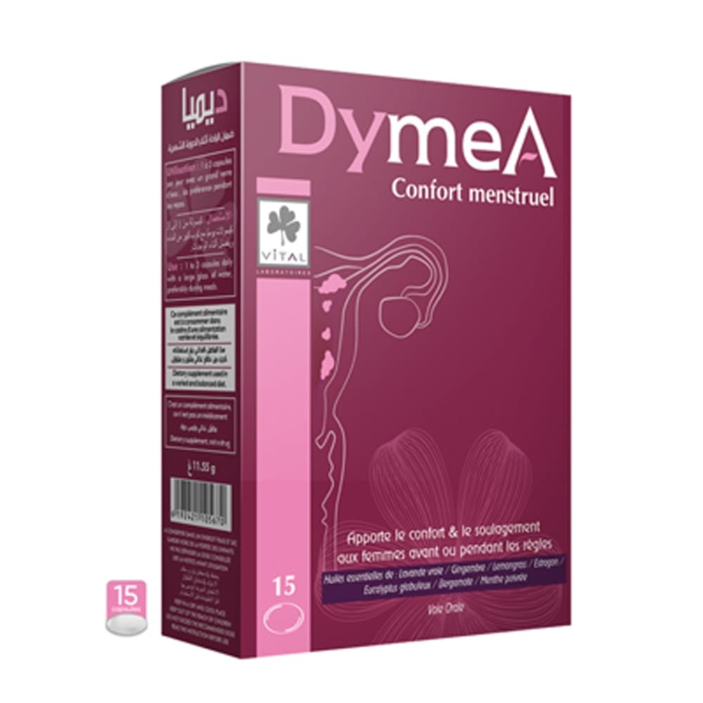 Vital Dymea Confort Menstruel 15 Gelules
