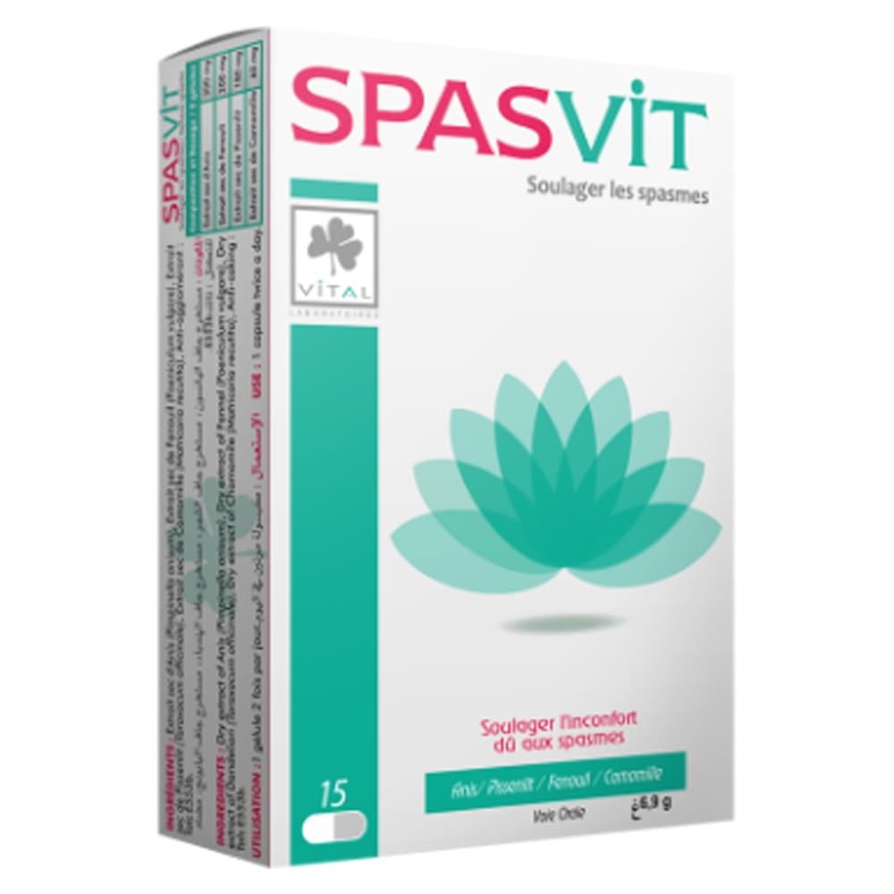 Vital Spasvit 15 Gelules