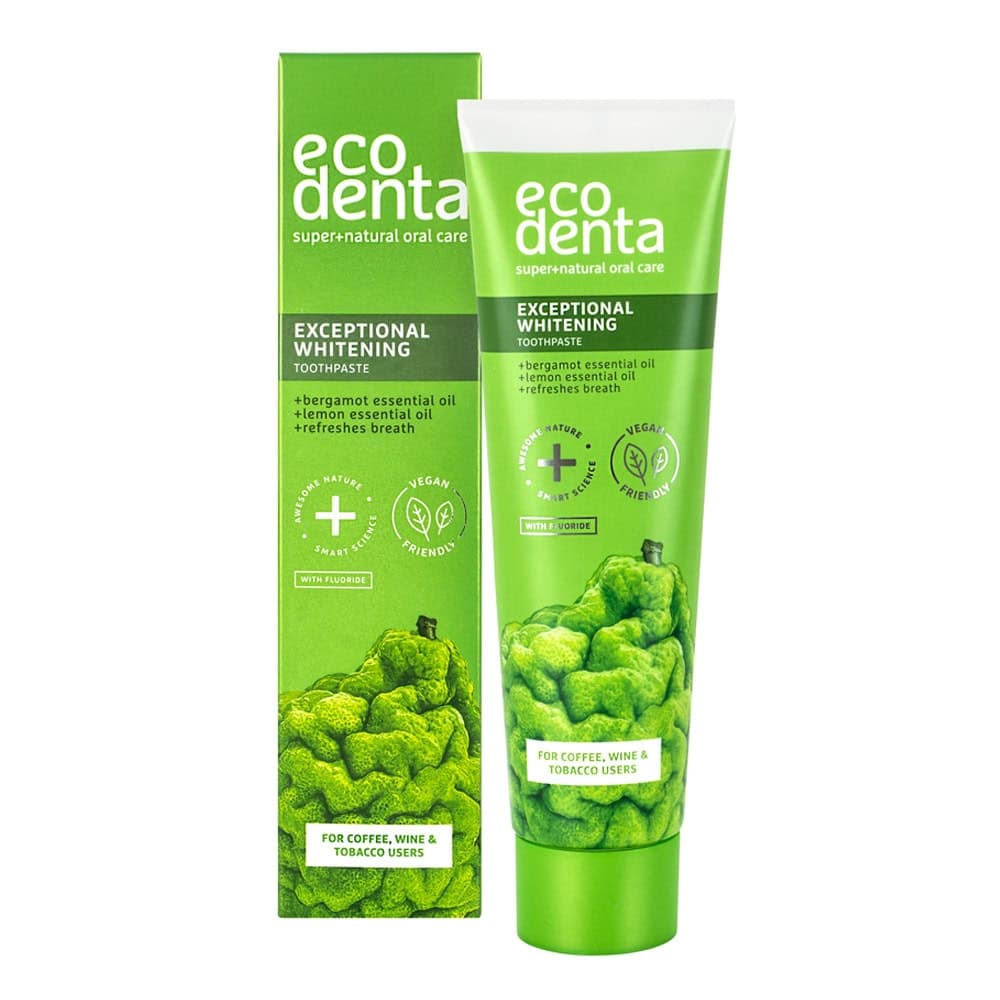 Ecodenta Dentifrice Blanchissant Contre Le Cafe, Le Vin Rouge, Le The Et Les Depots De Cigarettes 100ml