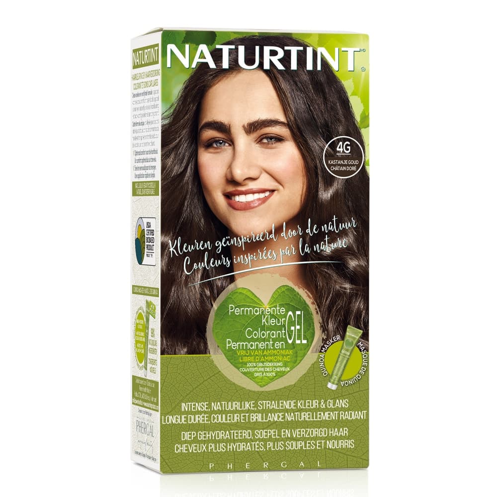 Naturtint Colorant Permanent En GEL 4G Chatain Dore 170 ML