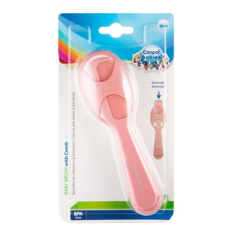 Canpol Babies Brosse Et Peigne Rose 56/160