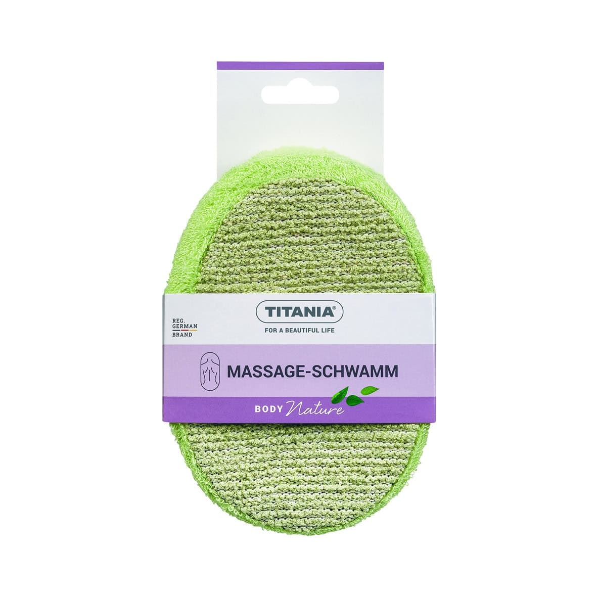 Titania Eponge De Massage Bambou Ovale 7711