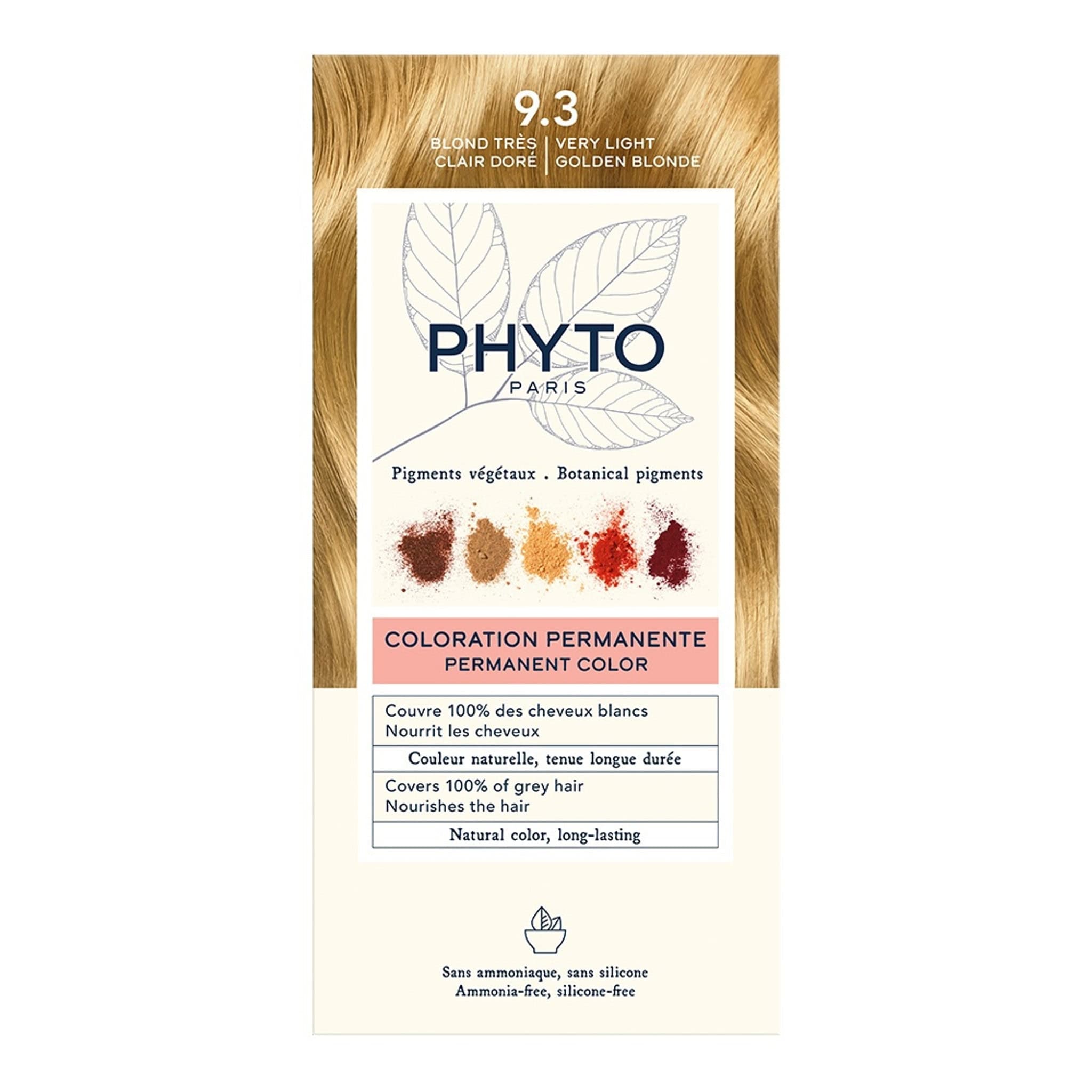Phyto Phytocolor Coloration Permanente 9.3 Blond Tres Clair Dore