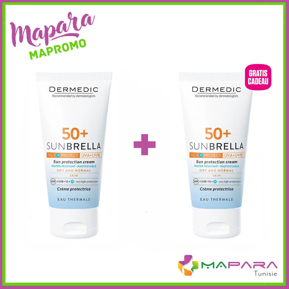 Dermedic Sunbrella Ecran Spf50+ Peaux Normales A Seches 40ml (2eme Offert)