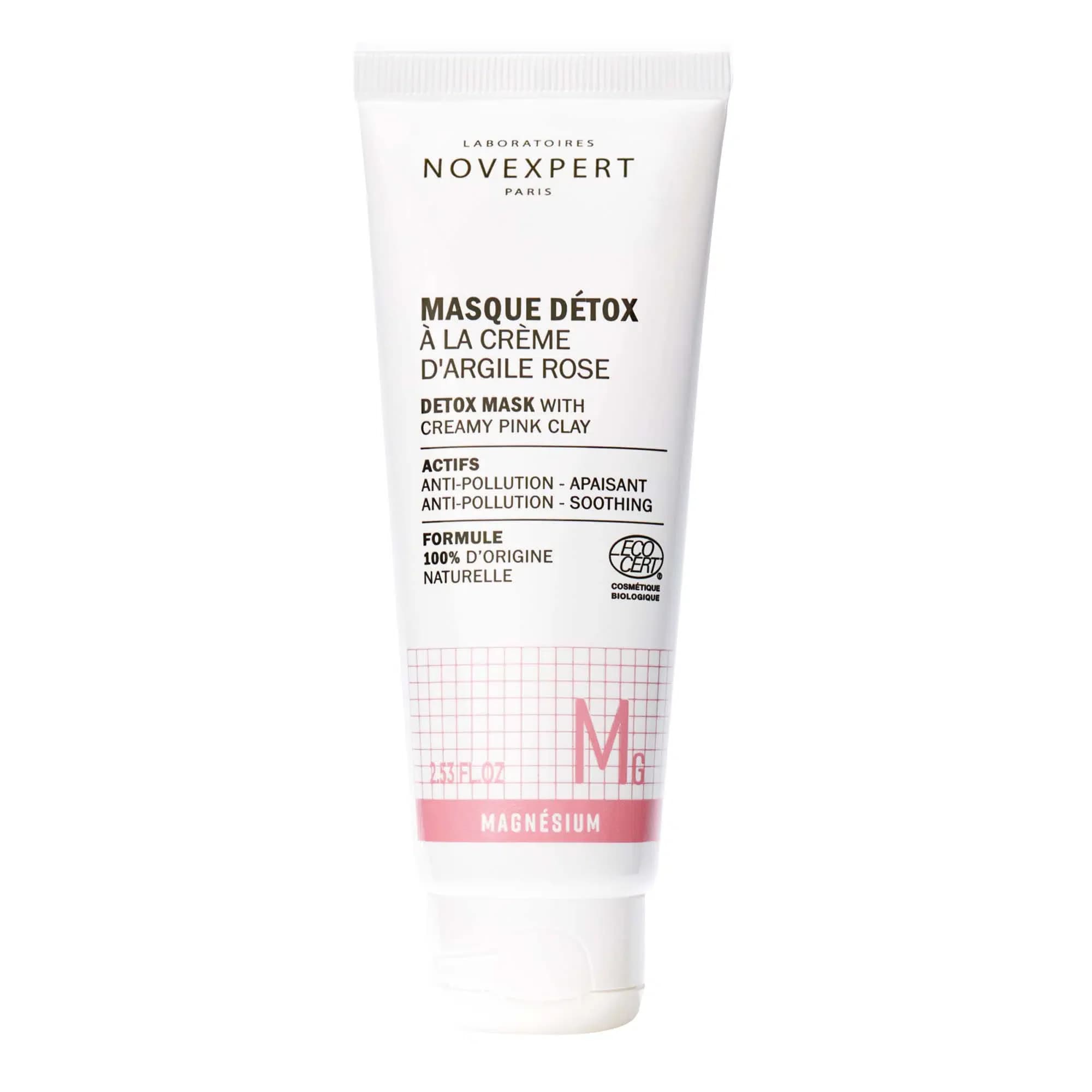 Novexpert Masque Detox A La Creme D'argile Rose 75ml