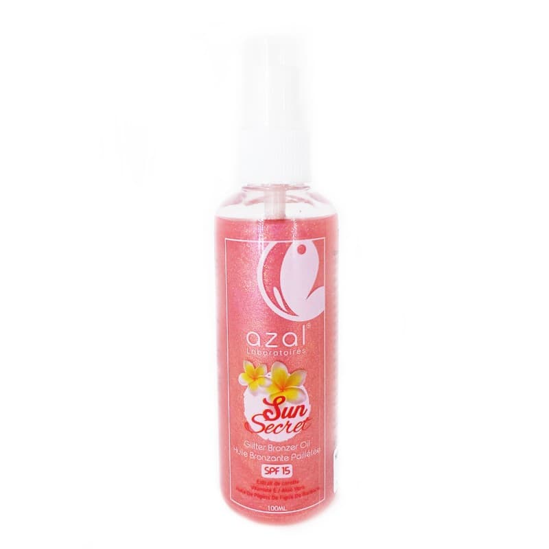 Azal Huile Bronzante Pailletee Pink « Sun Secret » 100ml