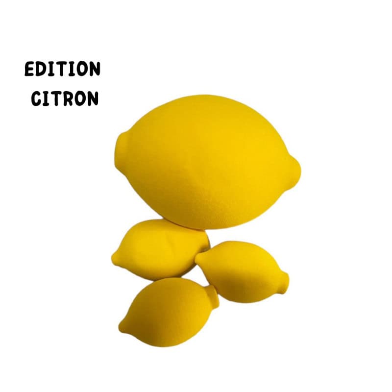 Azal Lot De 4 Eponges Fruit Edition Citron