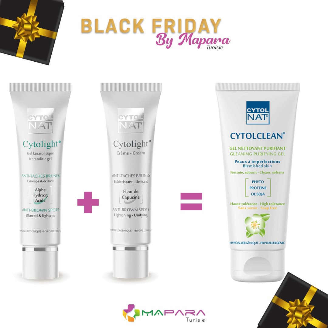 Cytolnat Eclaircissant Cytolight Complet + GEL Nettoyant Offert